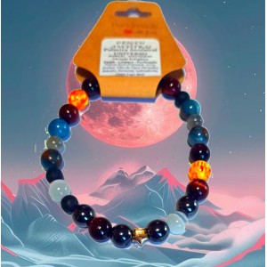 PULSEIRA ANCESTRAL - UNIVERSO (C/ PEDRAS SEMI-PRECIOSAS)